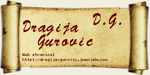 Dragija Gurović vizit kartica